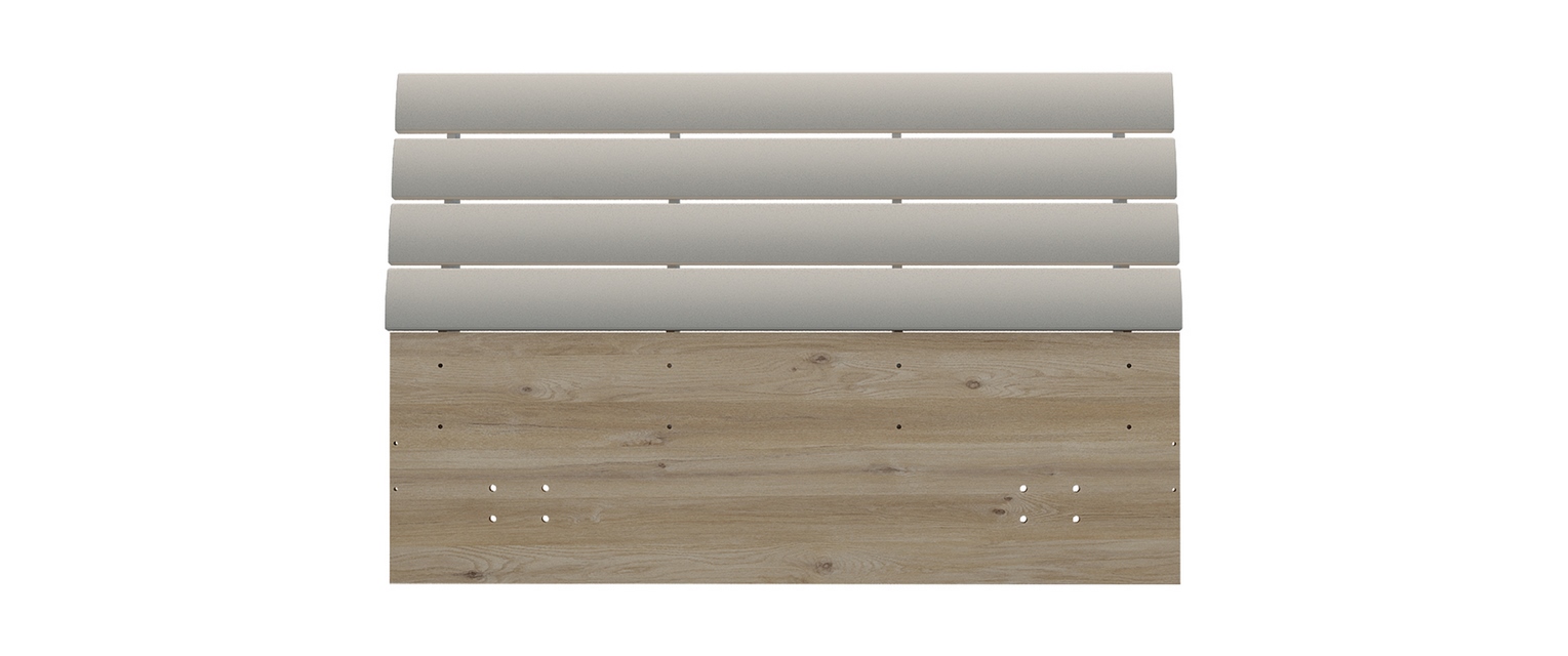 Hillary Fabric Headboard Bed (120 cm)